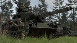 M60A1 Tank with US-Soldiers